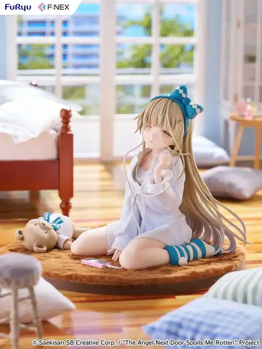 The Angel Next Door Spoils Me Rotten F:Nex PVC Statue 1/7 Mahiru Shiina Relax Ver. 14 cm - Smalltinytoystore