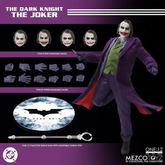 The Dark Knight Actionfigur 1/12 Joker 17 cm