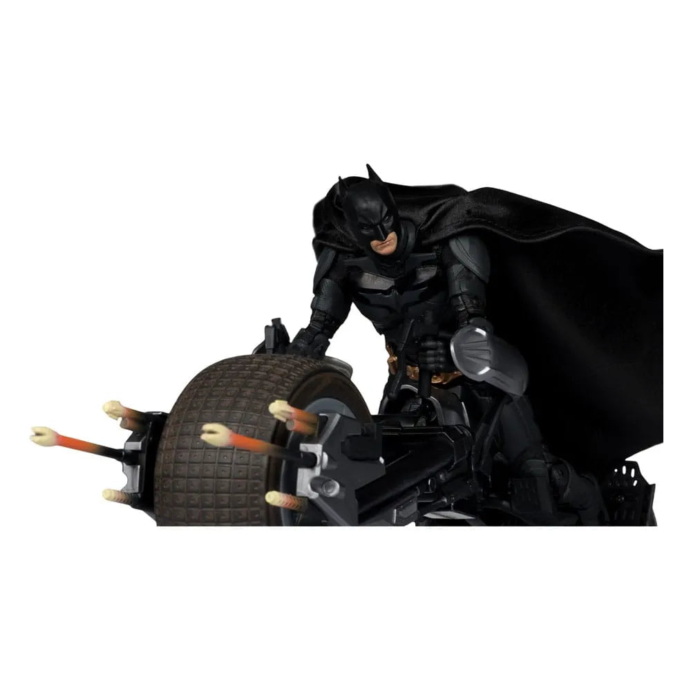 The Dark Knight DC Multiverse Actionfigur mit Fahrzeug Batman & The Batpod 18 cm - Smalltinytoystore