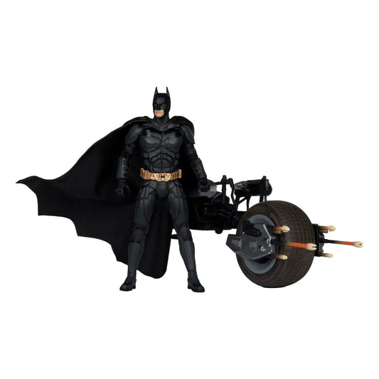 The Dark Knight DC Multiverse Actionfigur mit Fahrzeug Batman & The Batpod 18 cm - Smalltinytoystore