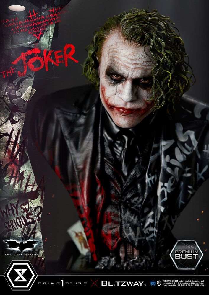 The Dark Knight Premium Büste The Joker 26 cm - Smalltinytoystore