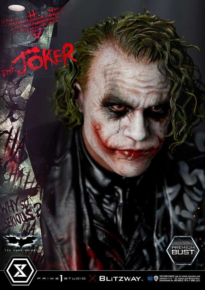 The Dark Knight Premium Büste The Joker 26 cm - Smalltinytoystore