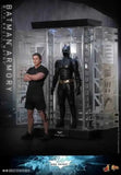 The Dark Knight Rises Movie Masterpiece & Diorama 1/6 Batman Armory with Bruce Wayne 30 cm HOT TOYS - Smalltinytoystore