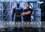 The Dark Knight Rises Movie Masterpiece & Diorama 1/6 Batman Armory with Bruce Wayne 30 cm HOT TOYS - Smalltinytoystore