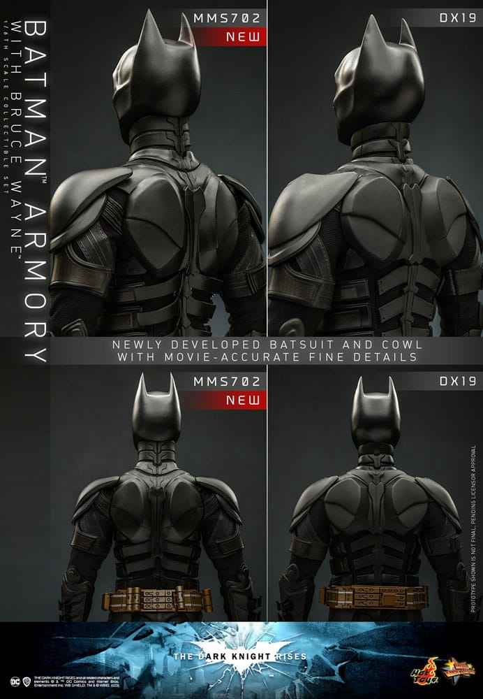 The Dark Knight Rises Movie Masterpiece & Diorama 1/6 Batman Armory with Bruce Wayne 30 cm - Smalltinytoystore