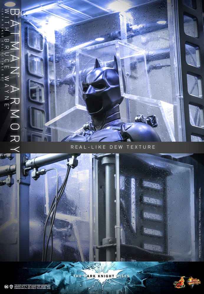 The Dark Knight Rises Movie Masterpiece & Diorama 1/6 Batman Armory with Bruce Wayne 30 cm - Smalltinytoystore