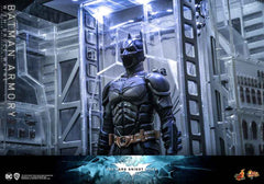 The Dark Knight Rises Movie Masterpiece & Diorama 1/6 Batman Armory with Bruce Wayne 30 cm - Smalltinytoystore