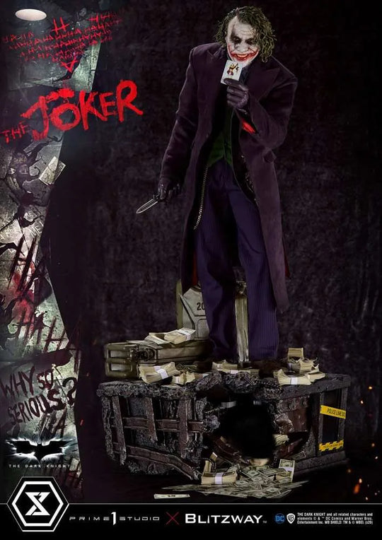 The Dark Knight Statue 1/3 The Joker Bonus Version 72 cm - Smalltinytoystore