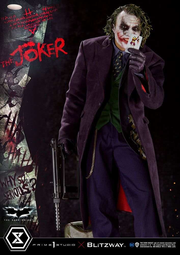 The Dark Knight Statue 1/3 The Joker Bonus Version 72 cm - Smalltinytoystore