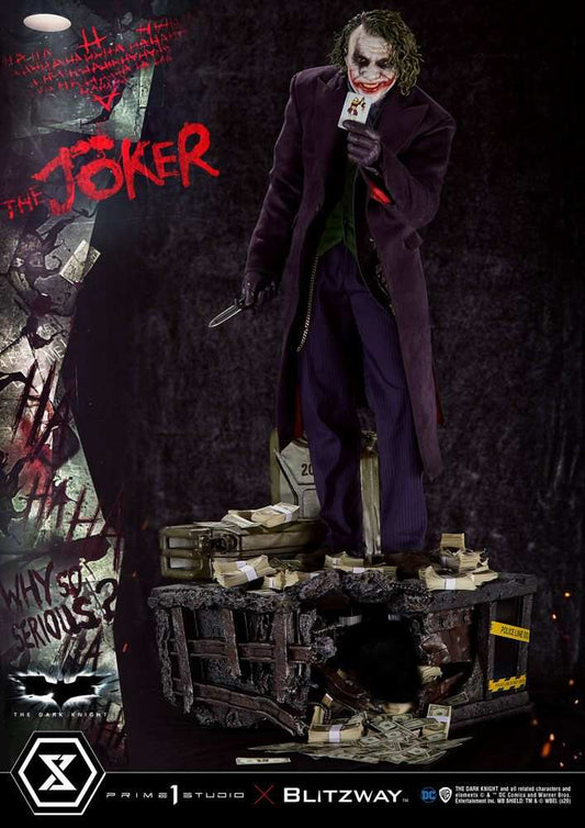 The Dark Knight Statue 1/3 The Joker Bonus Version 72 cm - Smalltinytoystore