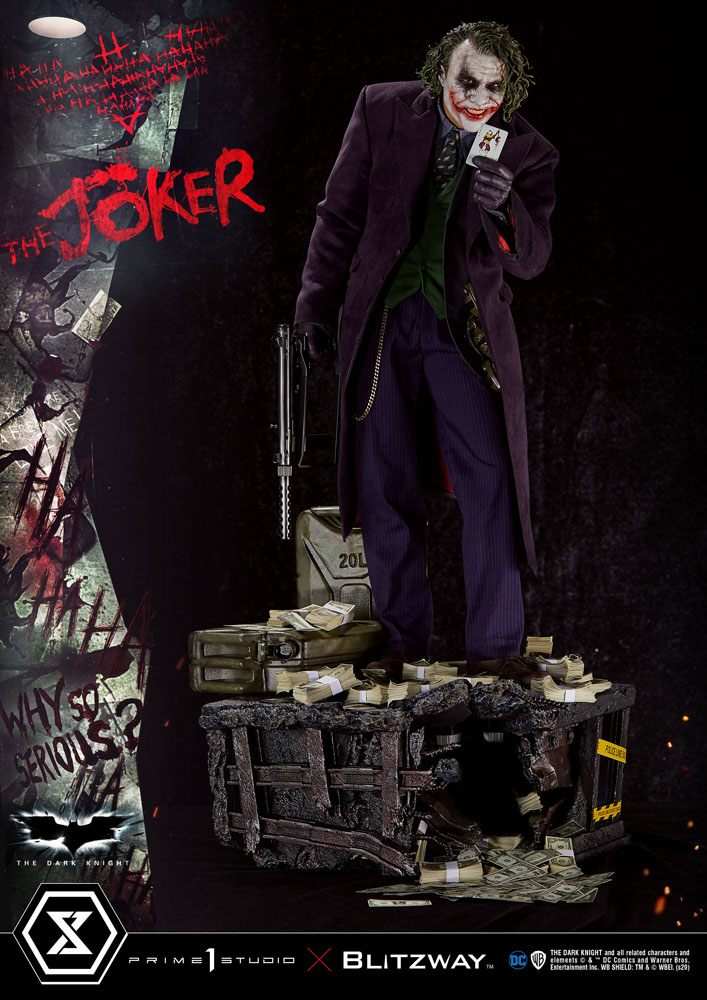 The Dark Knight Statue 1/3 The Joker Bonus Version 72 cm - Smalltinytoystore