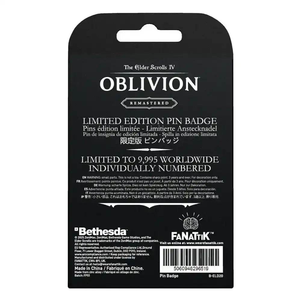 The Elder Scrolls IV: Oblivion Ansteck-Pin Adoring Fan - Smalltinytoystore
