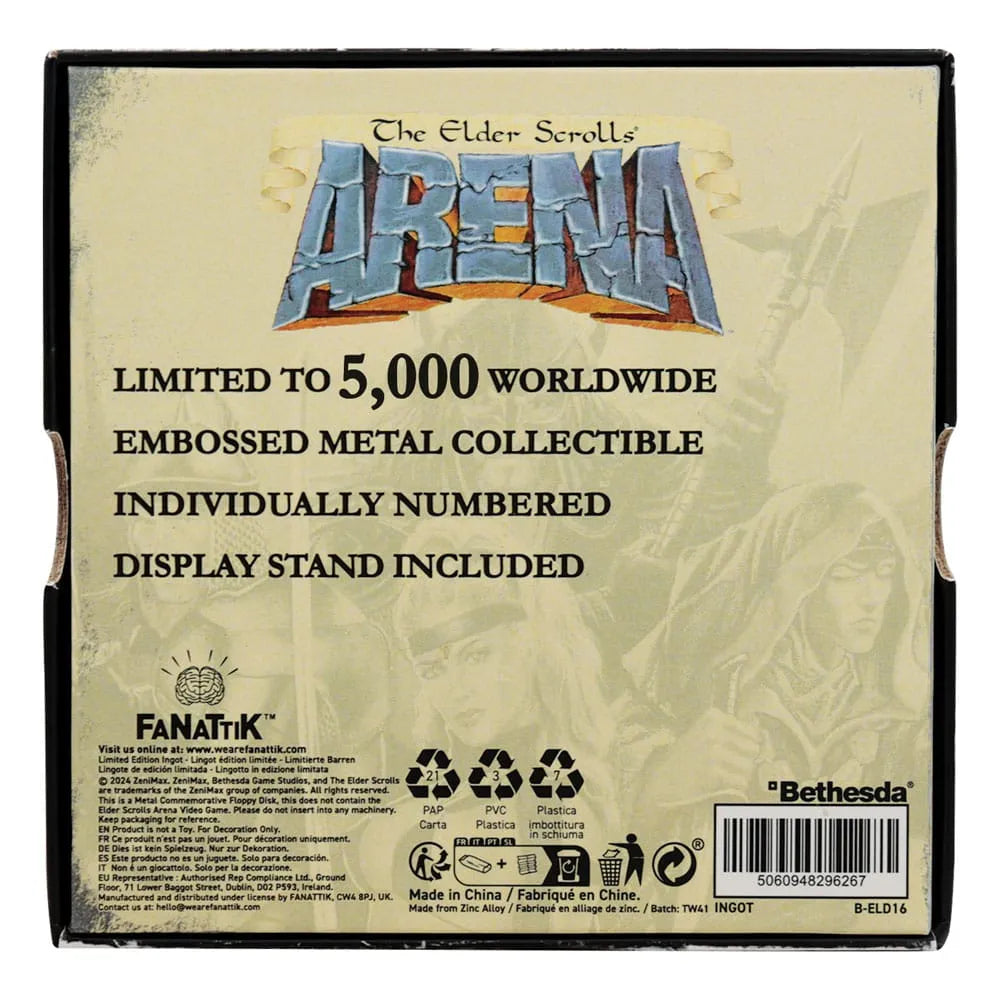The Elder Scrolls Replik Arena Floppy Disk Limited Edition - Smalltinytoystore