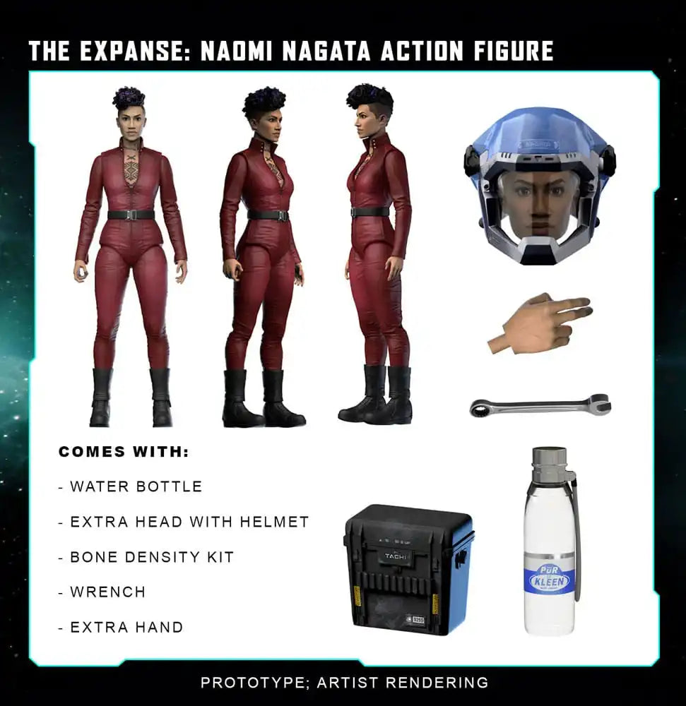 The Expanse Actionfigur Naomi Nagata 20 cm - Smalltinytoystore