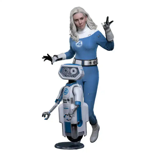 The Fantastic Four: First Steps Movie Masterpiece Actionfiguren 2er-Pack 1/6 Invisible Woman & H.E.R.B.I.E. 28 cm - Smalltinytoystore