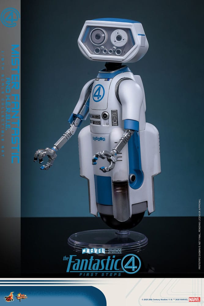 The Fantastic Four: First Steps Movie Masterpiece Actionfiguren 2er-Pack 1/6 Mister Fantastic & H.E.R.B.I.E. 30 cm - Smalltinytoystore