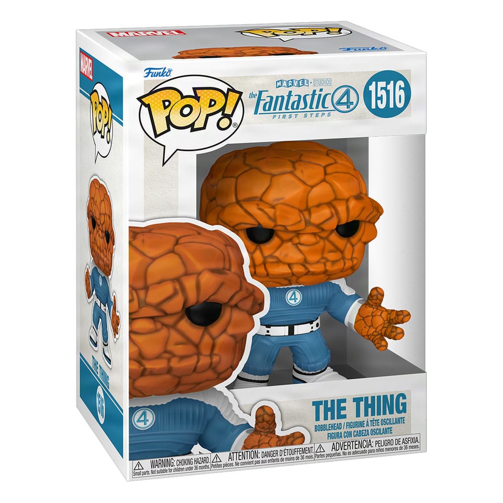 The Fantastic Four: First Steps POP! Marvel Vinyl Figur The Thing 9 cm - Smalltinytoystore