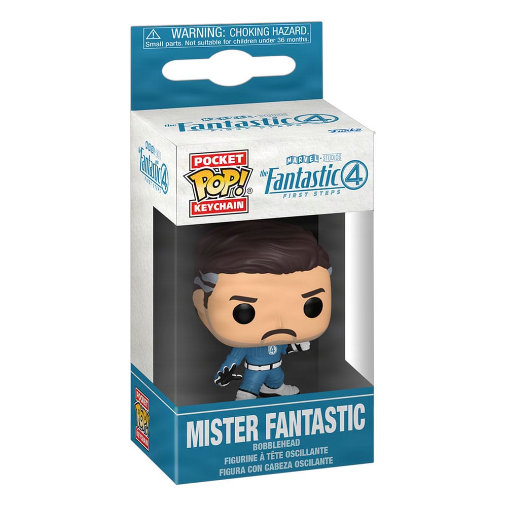 The Fantastic Four: First Steps POP! Vinyl Schlüsselanhänger 4 cm Mister Fantastic Display (12) - Smalltinytoystore