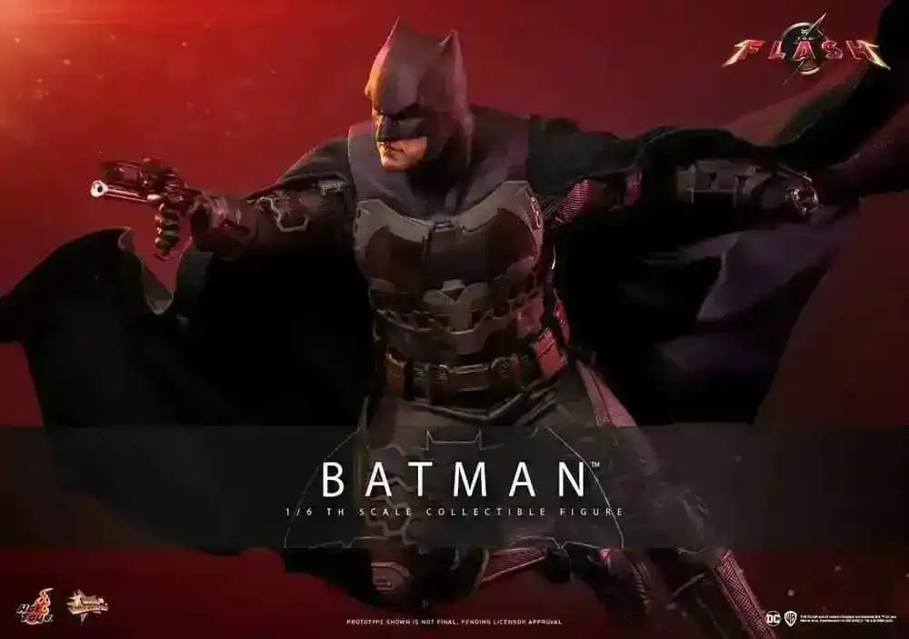 The Flash Movie Masterpiece mit Fahrzeug 1/6 Batman & Batcycle Set 30 cm HOT TOYS - Smalltinytoystore