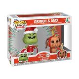 The Grinch(Anniversary) POP! Books Vinyl Figuren 2er-Pack Grinch w/ Max 2PK 9 cm - Smalltinytoystore