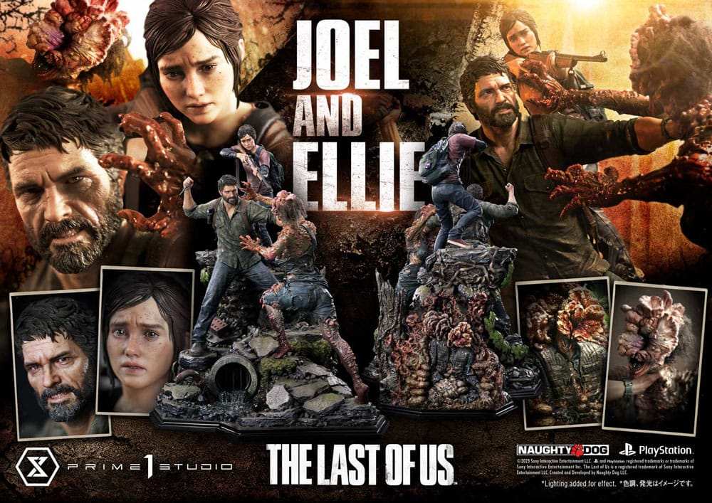 The Last of Us Part I Ultimate Premium Masterline Series Statue Joel & Ellie Deluxe Bonus Version (The Last of Us Part I) 73 cm - Smalltinytoystore