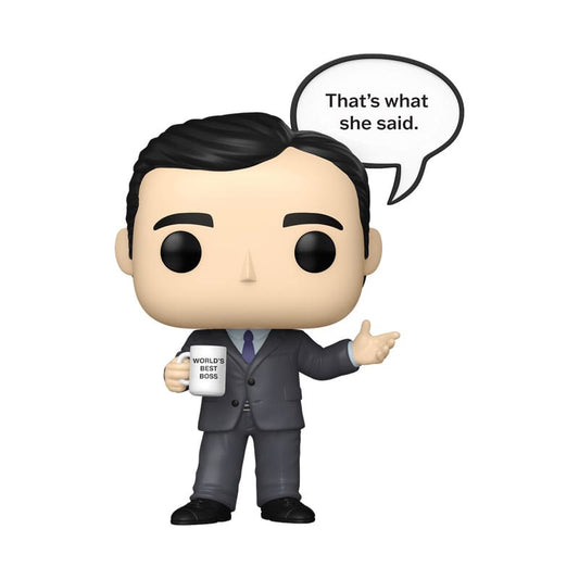 The Office POP! Sayings Vinyl Figur Michael 9 cm - Smalltinytoystore