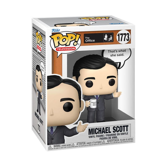 The Office POP! Sayings Vinyl Figur Michael 9 cm - Smalltinytoystore