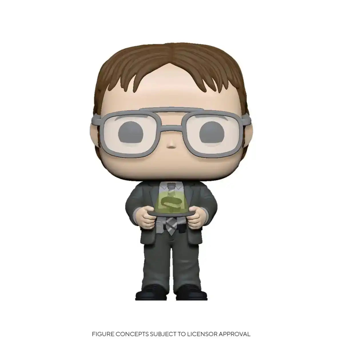 The Office US POP! TV Vinyl Figur Dwight w/Jello Stapler 9 cm