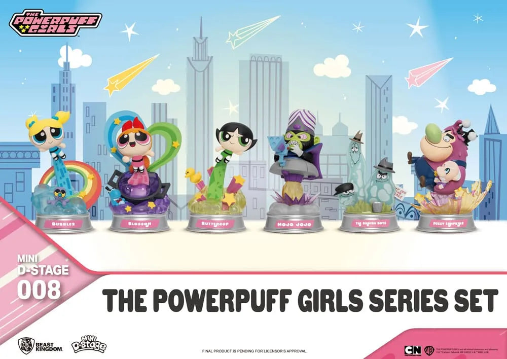 The Powerpuff Girls Mini Diorama Stage Statuen The Powerpuff Girls Series Set 12 cm - Smalltinytoystore