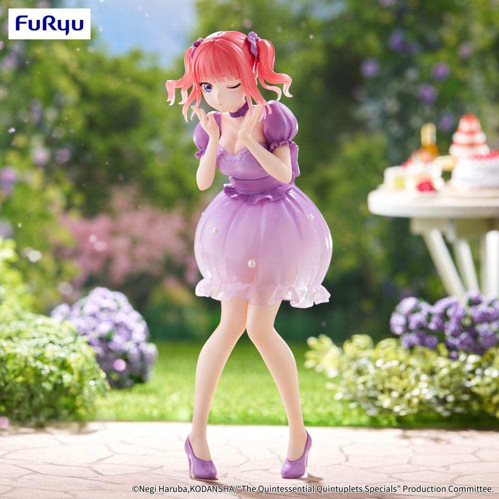 The Quintessential Quintuplets Trio-Try-iT PVC Statue Nakano Nino Pastel Dress Ver. 21 cm - Smalltinytoystore