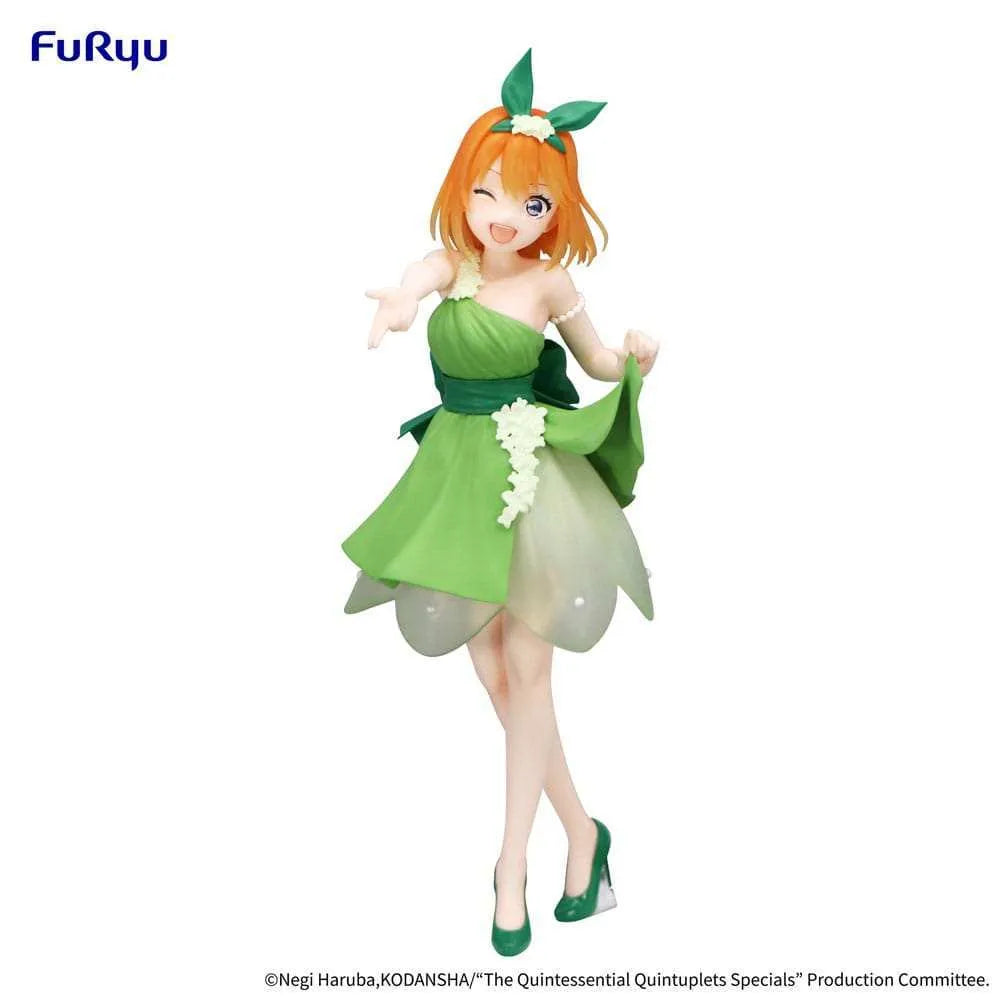 The Quintessential Quintuplets Trio-Try-iT PVC Statue Nakano Yotsuba Pastel Dress Ver. 22 cm - Smalltinytoystore