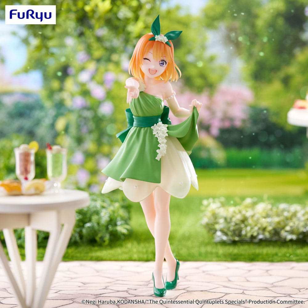 The Quintessential Quintuplets Trio-Try-iT PVC Statue Nakano Yotsuba Pastel Dress Ver. 22 cm - Smalltinytoystore