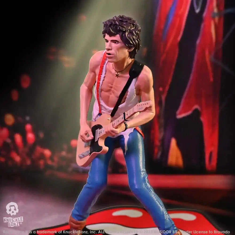 The Rolling Stones Rock Iconz Statue Keith Richards (Tattoo You Tour 1981) 22 cm - Smalltinytoystore