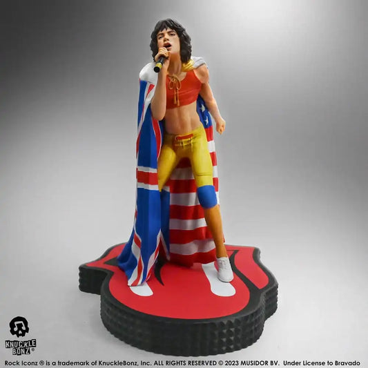 The Rolling Stones Rock Iconz Statue Mick Jagger (Tattoo You Tour 1981) 22 cm - Smalltinytoystore