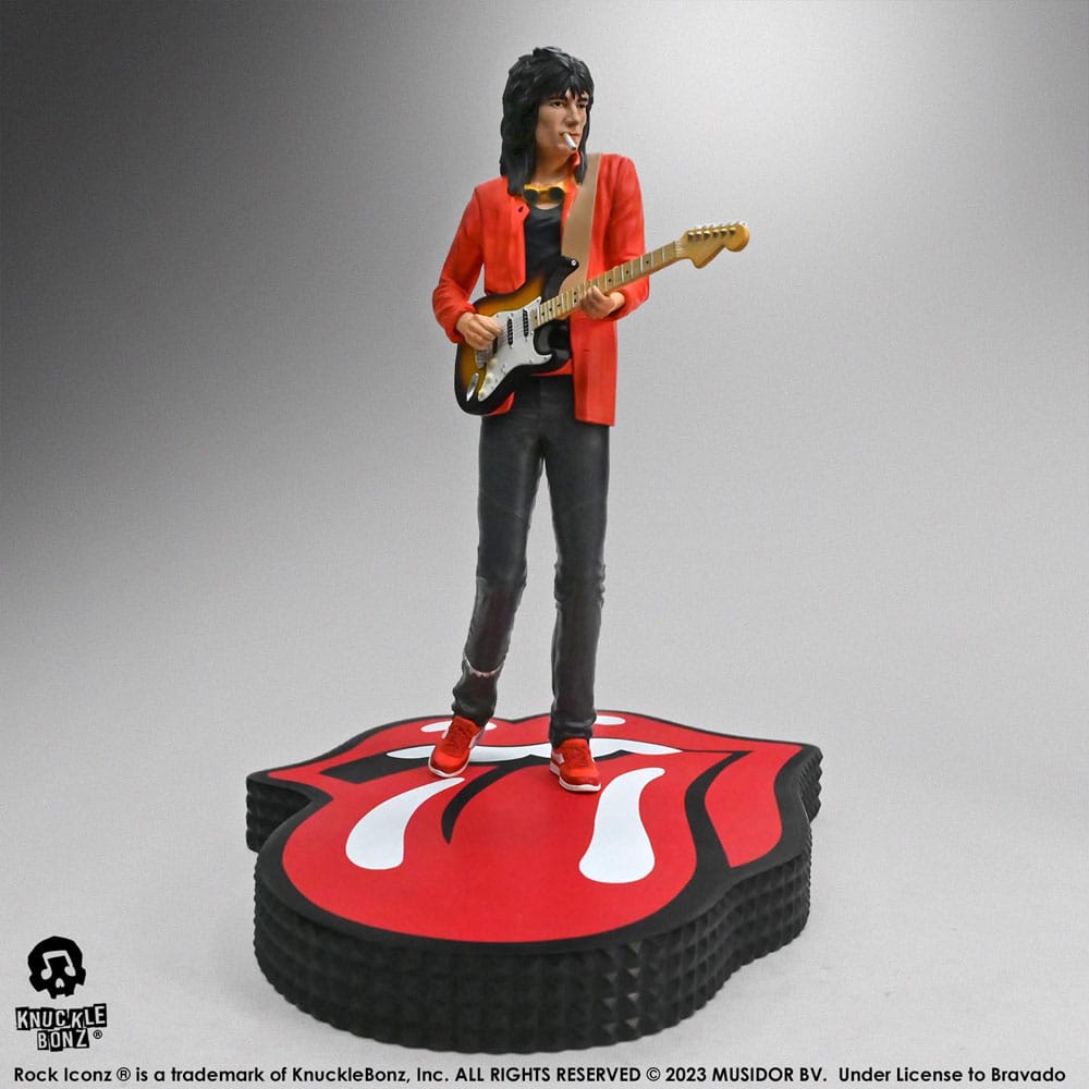 The Rolling Stones Rock Iconz Statue Ronnie Wood (Tattoo You Tour 1981) 22 cm - Smalltinytoystore