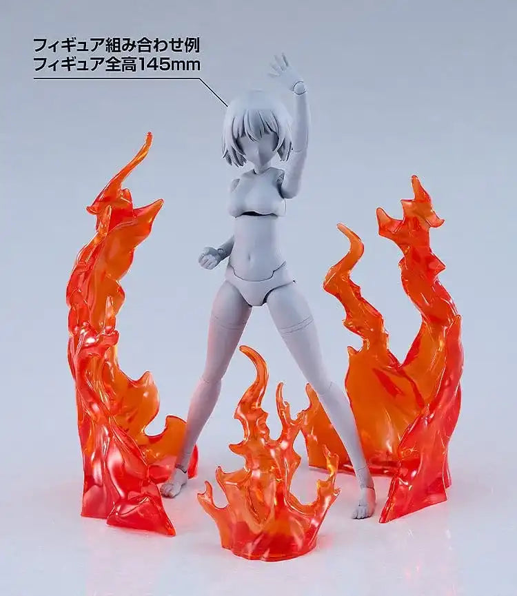 The Simple Effect Zubehör-Set für Figuren Flames: Red - Smalltinytoystore