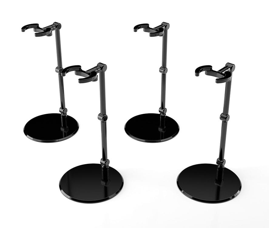 The Simple Stand Mini Nendoroid More Figurenständer mini Black 4er-Pack - Smalltinytoystore