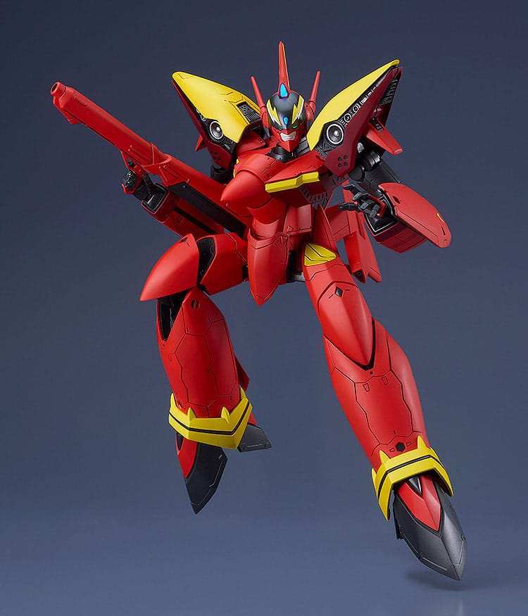 The Super Dimension Fortress Macross PLAMAX Plastic Model Kit 1/72 VF-19 Custom Fire Valkyrie (Basara Nekki Unit) 22 cm - Smalltinytoystore