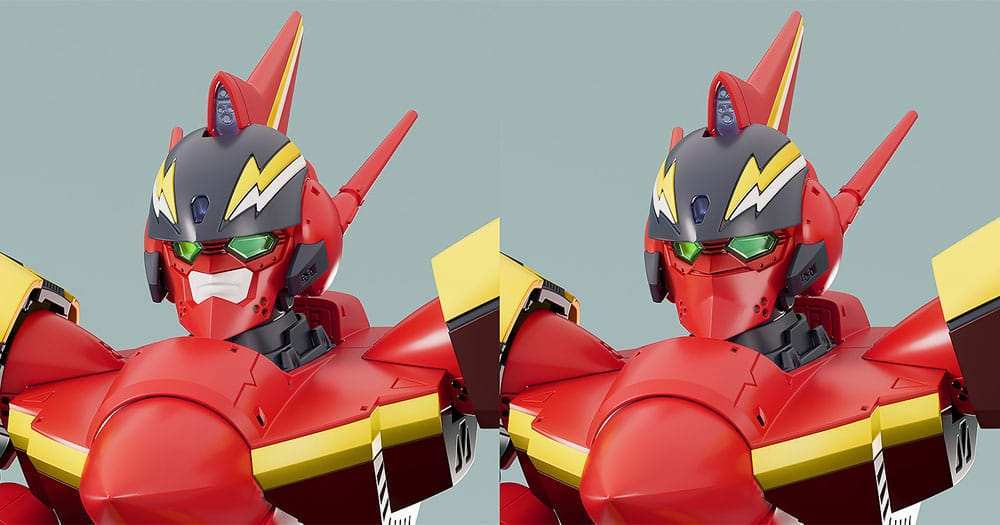 The Super Dimension Fortress Macross PLAMAX Plastic Model Kit 1/72 VF-19 Custom Fire Valkyrie (Basara Nekki Unit) 22 cm - Smalltinytoystore