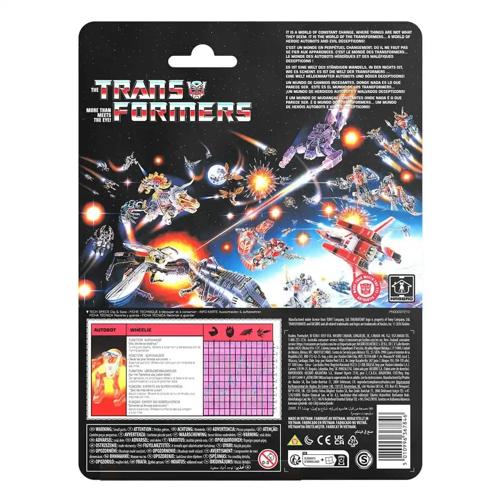 The Transformers Retro G1 Actionfigur Autobot Wheelie 11 cm