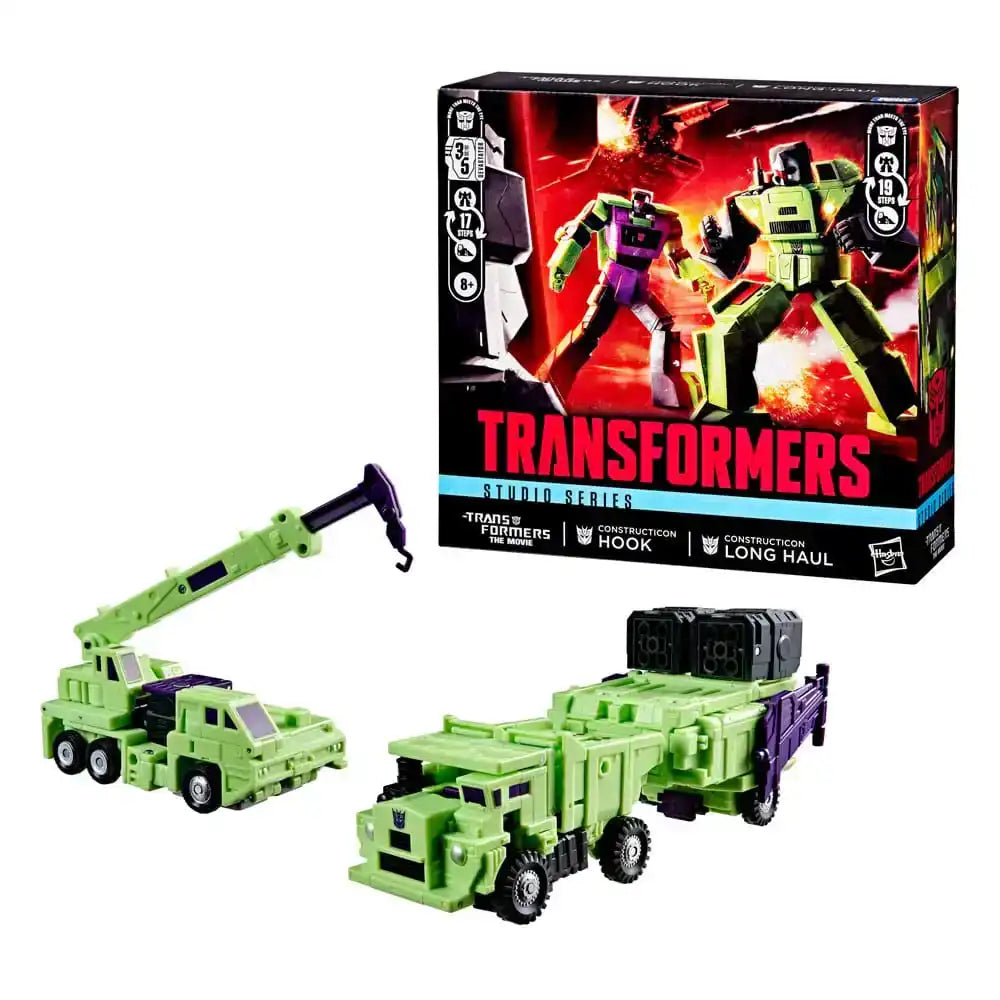 The Transformers: The Movie Actionfiguren 2er-Pack Constructicon Hook & Constructicon Long Haul 16 cm - Smalltinytoystore