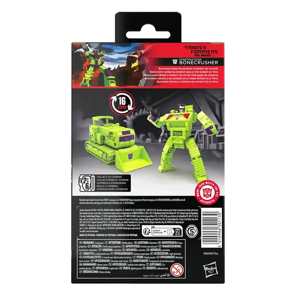 The Transformers: The Movie Generations Studio Series Deluxe Class Actionfigur Constructicon Bonecrusher 11 cm - Smalltinytoystore