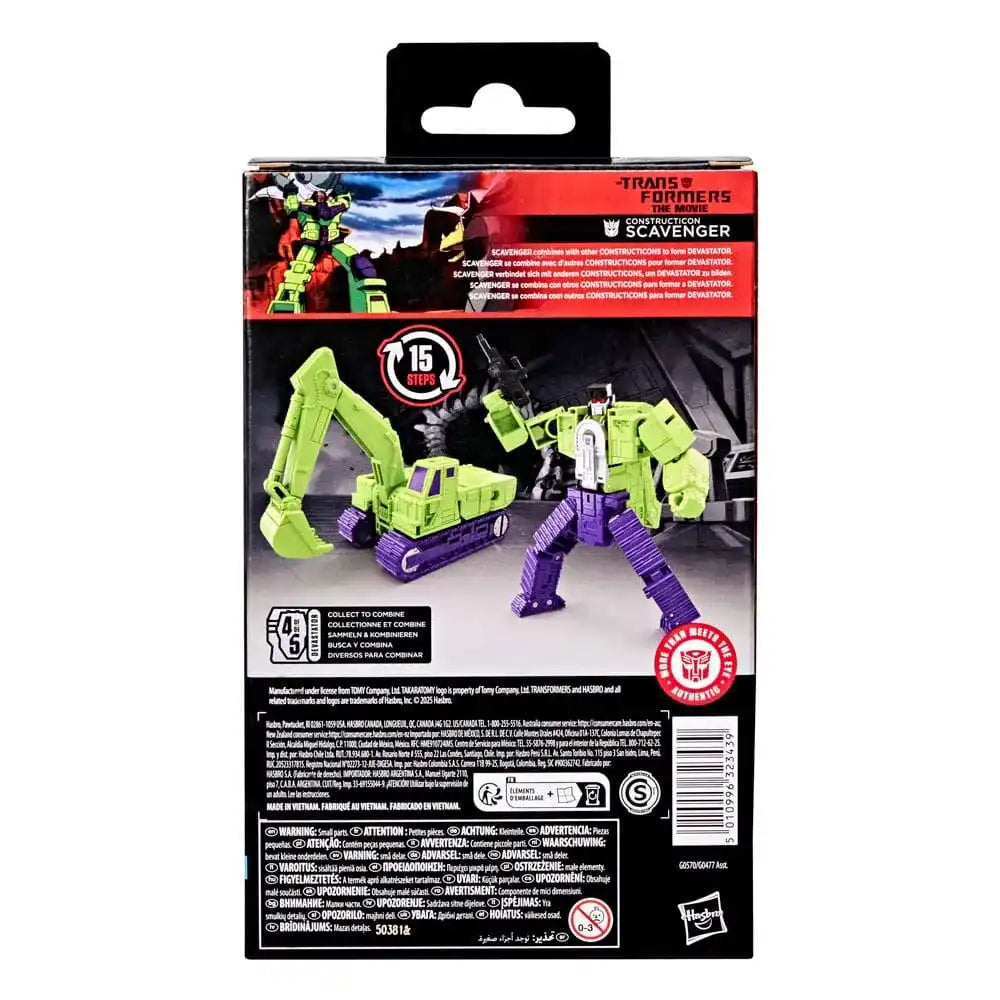 The Transformers: The Movie Studio Series Deluxe Class Actionfigur Constructicon Scavenger 11 cm