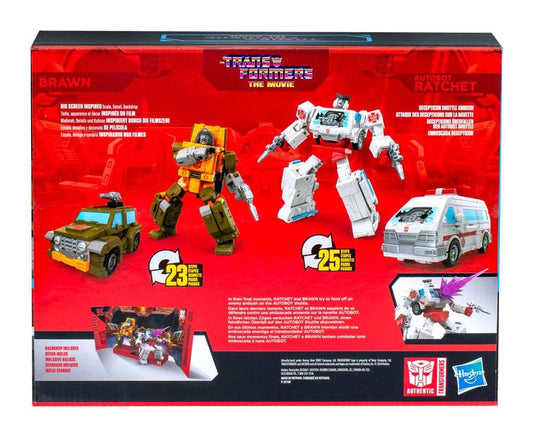The Transformers The Movie Studio Series Deluxe Class Actionfiguren 2er-Pack Brawn & Autobot Ratchet 11 cm - Smalltinytoystore