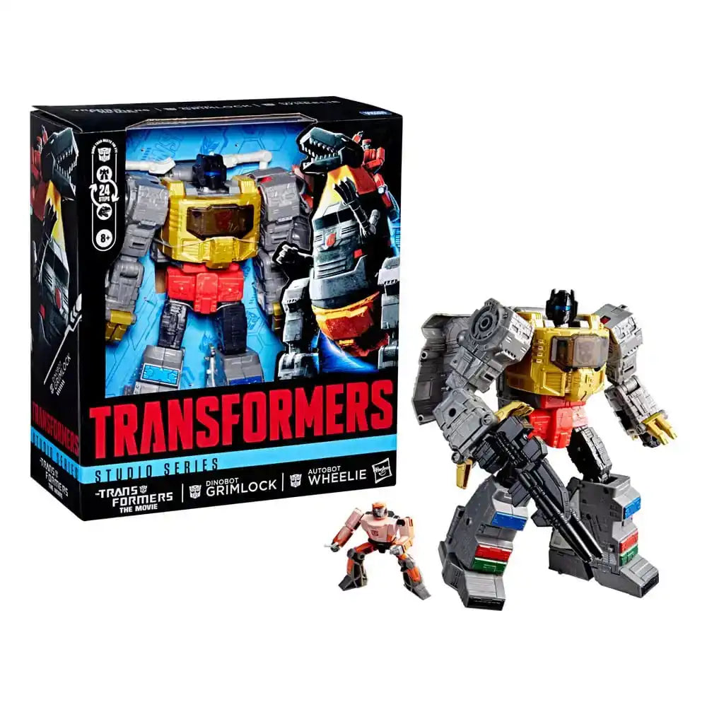 The Transformers: The Movie Studio Series Leader Class Actionfigur Dinobot Grimlock & Autobot Wheelie 22 cm - Smalltinytoystore