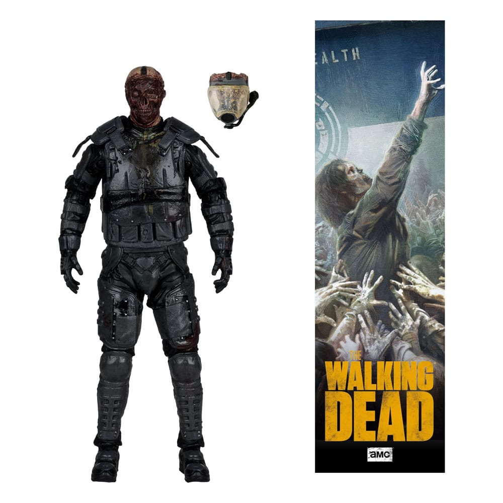 The Walking Dead Actionfigur Gas Mask Zombie (Season 4) 13 cm - Smalltinytoystore