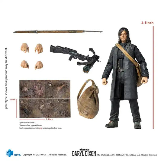 The Walking Dead Exquisite Mini Actionfigur 1/18 Daryl 11 cm - Smalltinytoystore