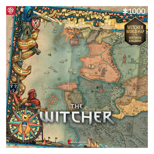 The Witcher 3 Gaming Puzzle The Northern Kingdoms (1000 Teile) - Smalltinytoystore
