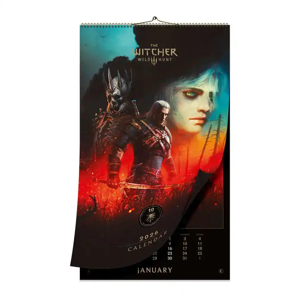 The Witcher 3: Wild Hunt Kalender 2026 10th Anniversary