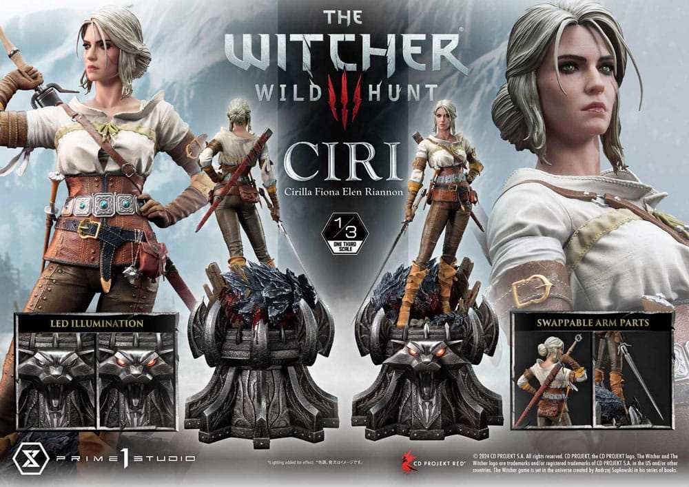 The Witcher 3: Wild Hunt Museum Masterline Statue 1/3 Wild Hunt Ciri Fiona Elen Riannon 81 cm - Smalltinytoystore